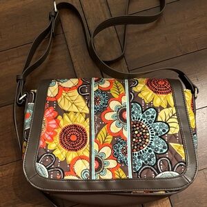 Vera Bradley Sunflower and Floral Crossbody Bag